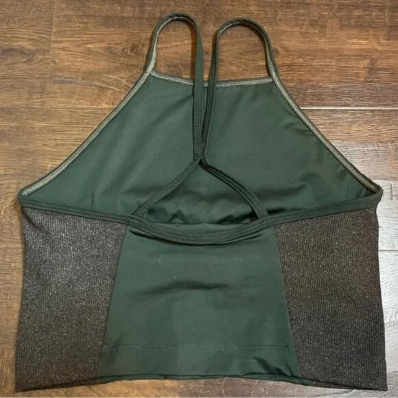 Bundle Prana crop top reversible XS brown, sports bra apron crop top XS green - Picture 6 of 11